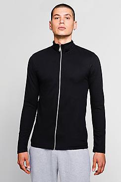 Boohoo Muscle Fit Lightweight Track Jacket