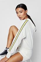 Boohoo Zendaya Edit Sports Tape Hooded Playsuit