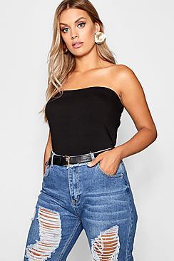 Boohoo Plus Basic Jersey Tube Top