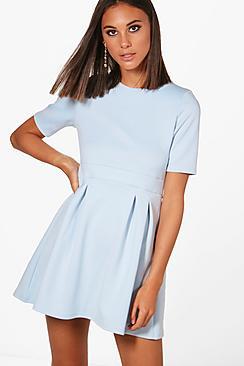 Boohoo Evie Skater Dress