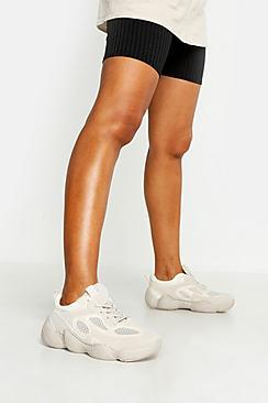 Boohoo Bubble Sole Lace Up Trainers
