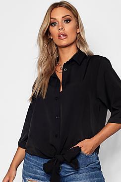 Boohoo Plus Utility Shirt