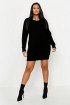 Boohoo Plus Soft Knit Sweater Dress