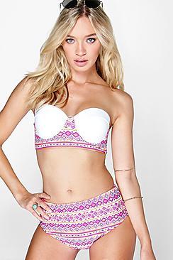 Boohoo Majorca Underwired Bandeau H/w Bikini