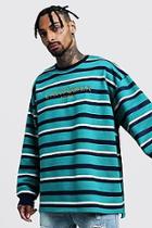 Boohoo Vintage Stripe 'california' Sweatshirt