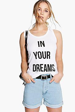 Boohoo Lyndsy High Rise Denim Mom Shorts