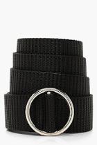 Boohoo Textured Ring Buckle Belt
