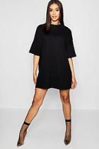 Boohoo Super Oversize Drop Shoulder T-shirt Dress