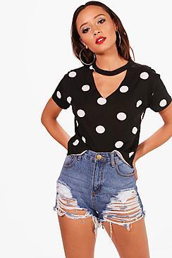 Boohoo Evie Cut Out Crop Top