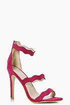 Boohoo Olivia Three Wave Strap Heels