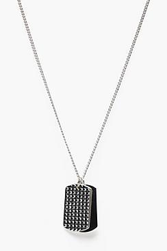 Boohoo Double Dog Tag Necklace