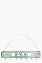 Boohoo Wood Print Jewellery Hanger With Hooks Multi