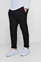 Boohoo Cropped Slim Jogger With Turn Ups And Tab Detail