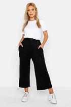Boohoo Plus Knitted Tie Waist Culottes