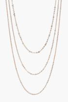 Boohoo Kay Simple Chain Layered Necklace Gold