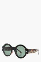 Boohoo Amber Flat Lense Round Tortoise Sunglasses
