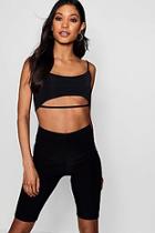 Boohoo Ellie Strappy Cut Out Front Crop