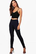 Boohoo Faye Skinny Crepe Trouser