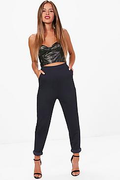 Boohoo Petite Lily Skinny Pocket Trouser
