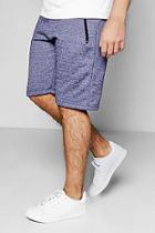 Boohoo Jersey Shorts In Nep With Zip Pockets