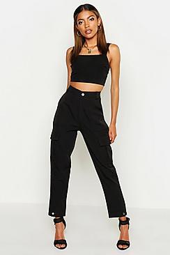 Boohoo Pocket Front Slim Utility Trouser