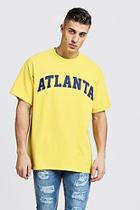 Boohoo Oversized T-shirt With Atlanta Print