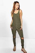 Boohoo Helen Casual Relaxed Fit Jumpsuit