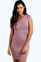 Boohoo Clare Cap Sleeve Bodycon Dress