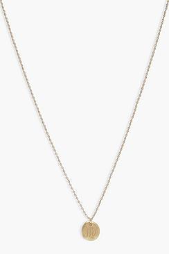 Boohoo Mia Virgo Zodiac Pendant Necklace