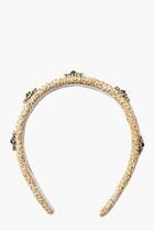 Boohoo Embellished Straw Headband