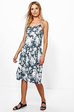 Boohoo Harriet Strappy Swing Dress