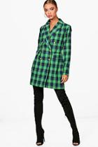 Boohoo Daniella Check Blazer Dress