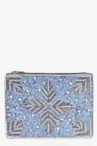 Boohoo Katherine Bridal Pearl & Sequin Clutch Bag