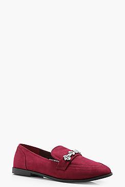 Boohoo Jenny Embellished Trim Loafer