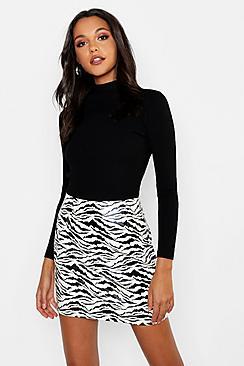 Boohoo Tall Roll Neck Neon Jumper