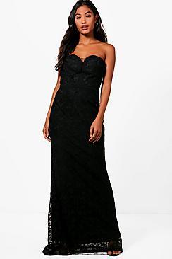Boohoo Boutique Embroidered Maxi Dress