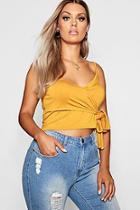 Boohoo Plus Wrap Tie Detail Cami