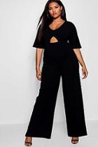 Boohoo Plus Abbie Kimono Sleeve Jumpsuit