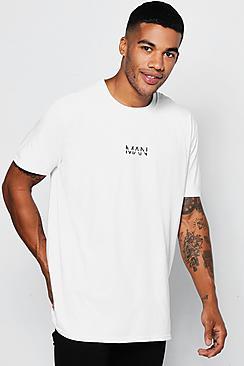 Boohoo Original Man Logo Print Oversized T-shirt