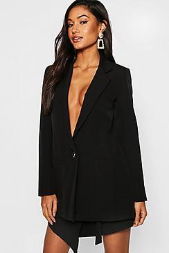 Boohoo Oversized Pocket Front Blazer