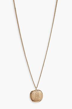 Boohoo Virgo Zodiac Coin Pendant Necklace