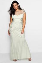 Boohoo Plus Lorna Boutique Embellished Fishtail Maxi Dress