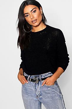 Boohoo Chenille Loose Fit Jumper