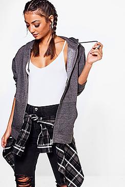 Boohoo Tall Zip Through Hoody
