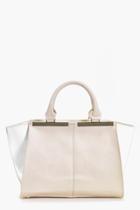 Boohoo Tabitha Colour Block Metal Detail Day Bag Nude