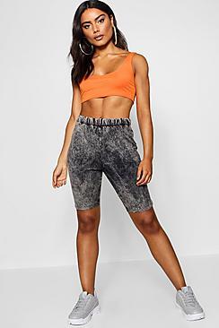 Boohoo Acid Wash Cycling Shorts