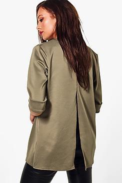 Boohoo Lydia Split Back Blazer