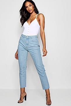 Boohoo Hetty Low Rise Distressed Back Boyfriend Jeans