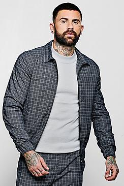 Boohoo Jaspe Check Smart Coach Jacket
