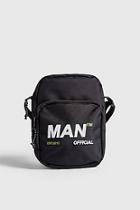 Boohoo Man Branded Nylon Cross Body Bag